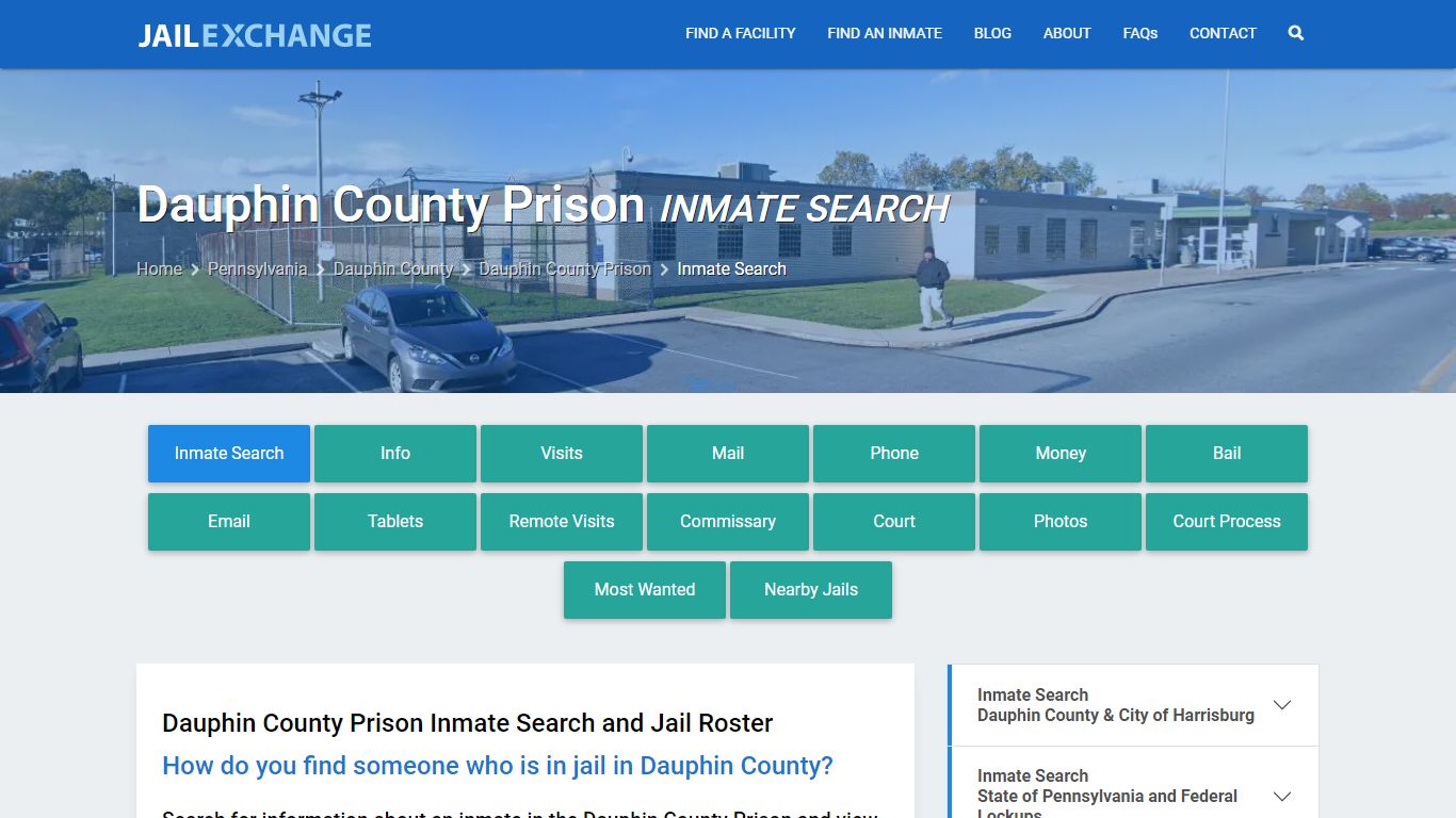 Inmate Search: Roster & Mugshots - Dauphin County Prison, PA